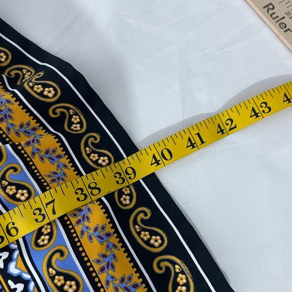 Talbots Dress M Paisley Floral Stretch Knit Multicolor Boho 3/4 Sleeve - Picture 7 of 7